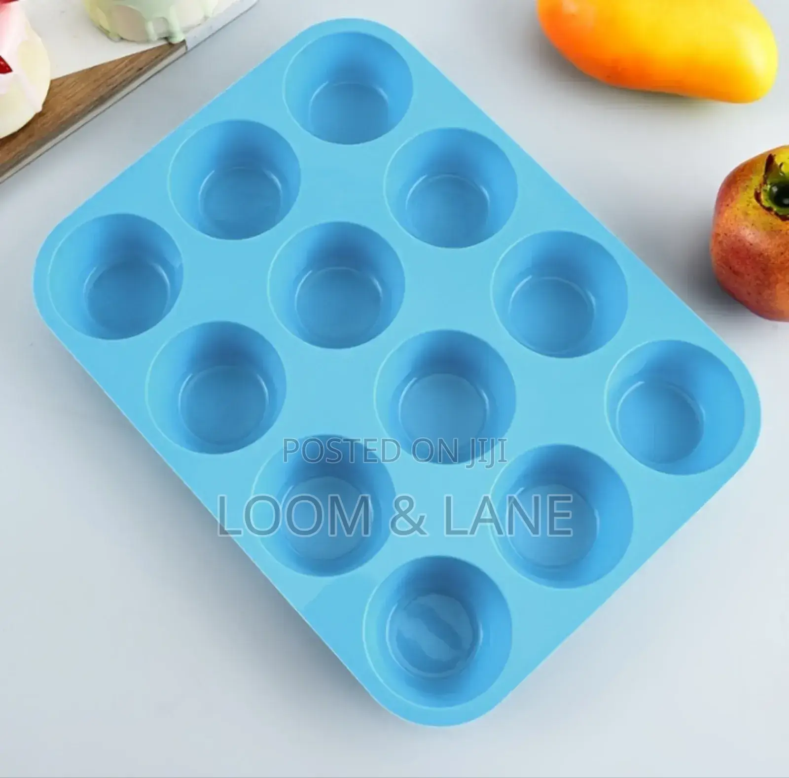 12holes Non Sticky Silicone Muffin Pans