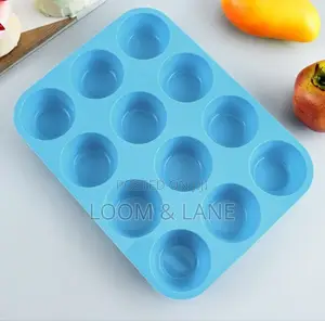 12holes Non Sticky Silicone Muffin Pans