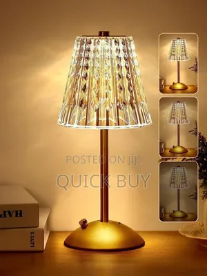 Crystal Bedside Crystal Table Lamp With Touch Control