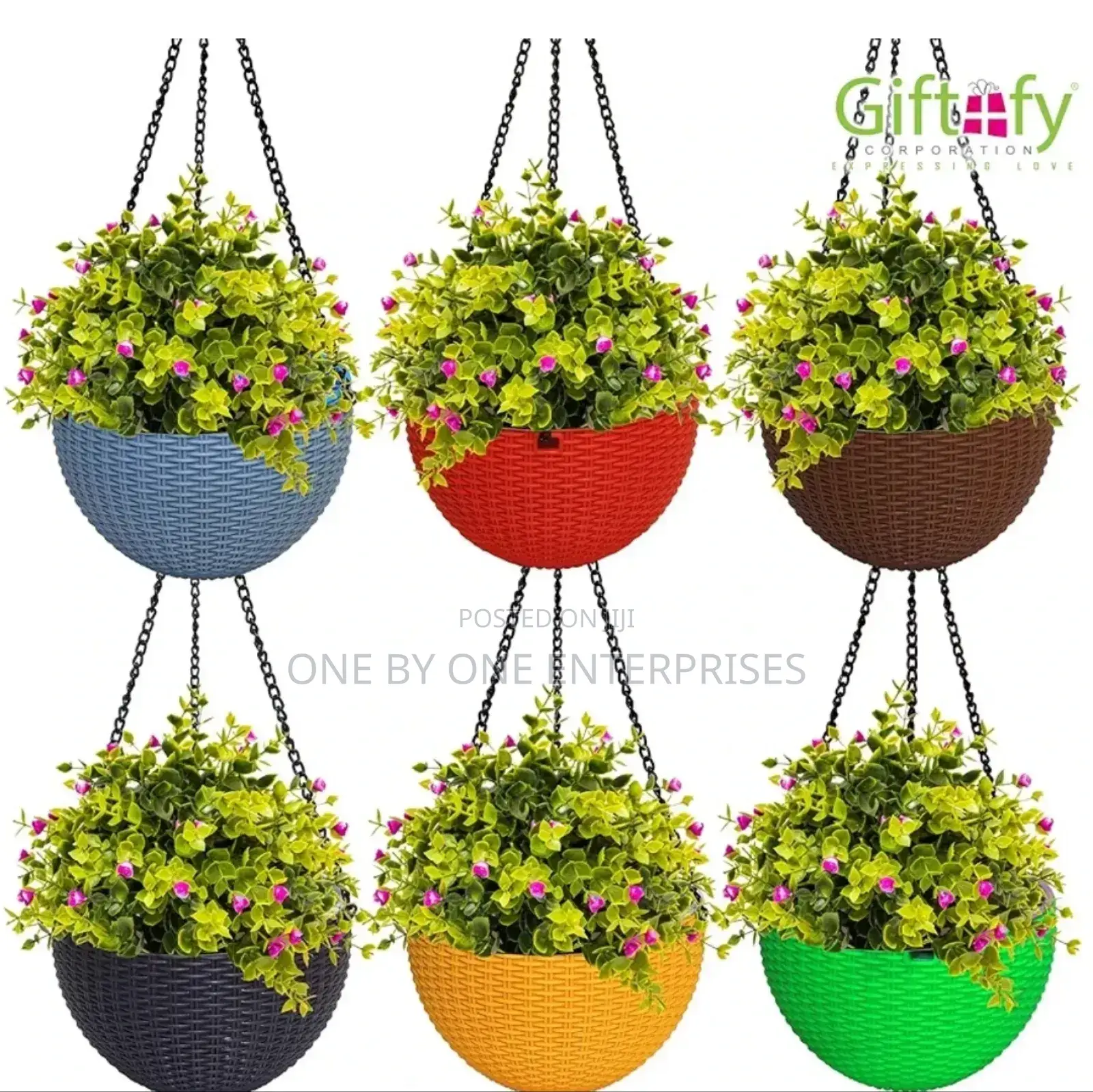 Flower Pot Hanging Basket - Self Watering Planters.