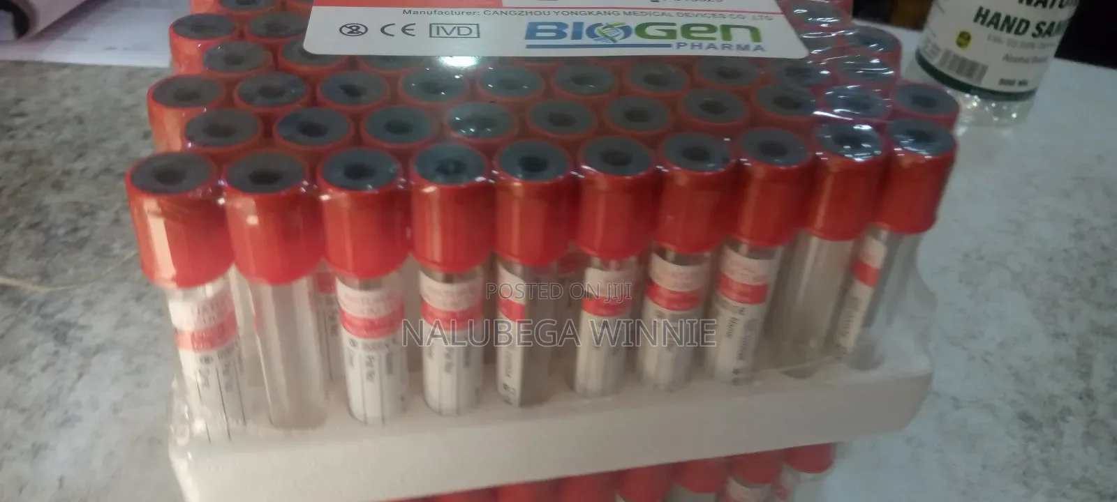 Plain/ Red and Purple Top Vacutainer