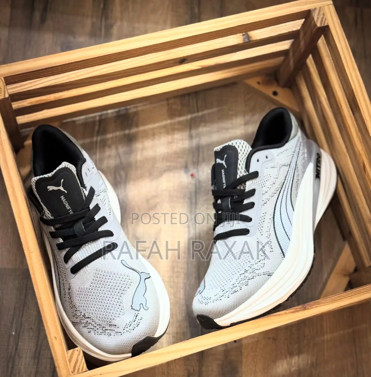 Original Grey Puma Nitro Magmax Trainer Sneakers