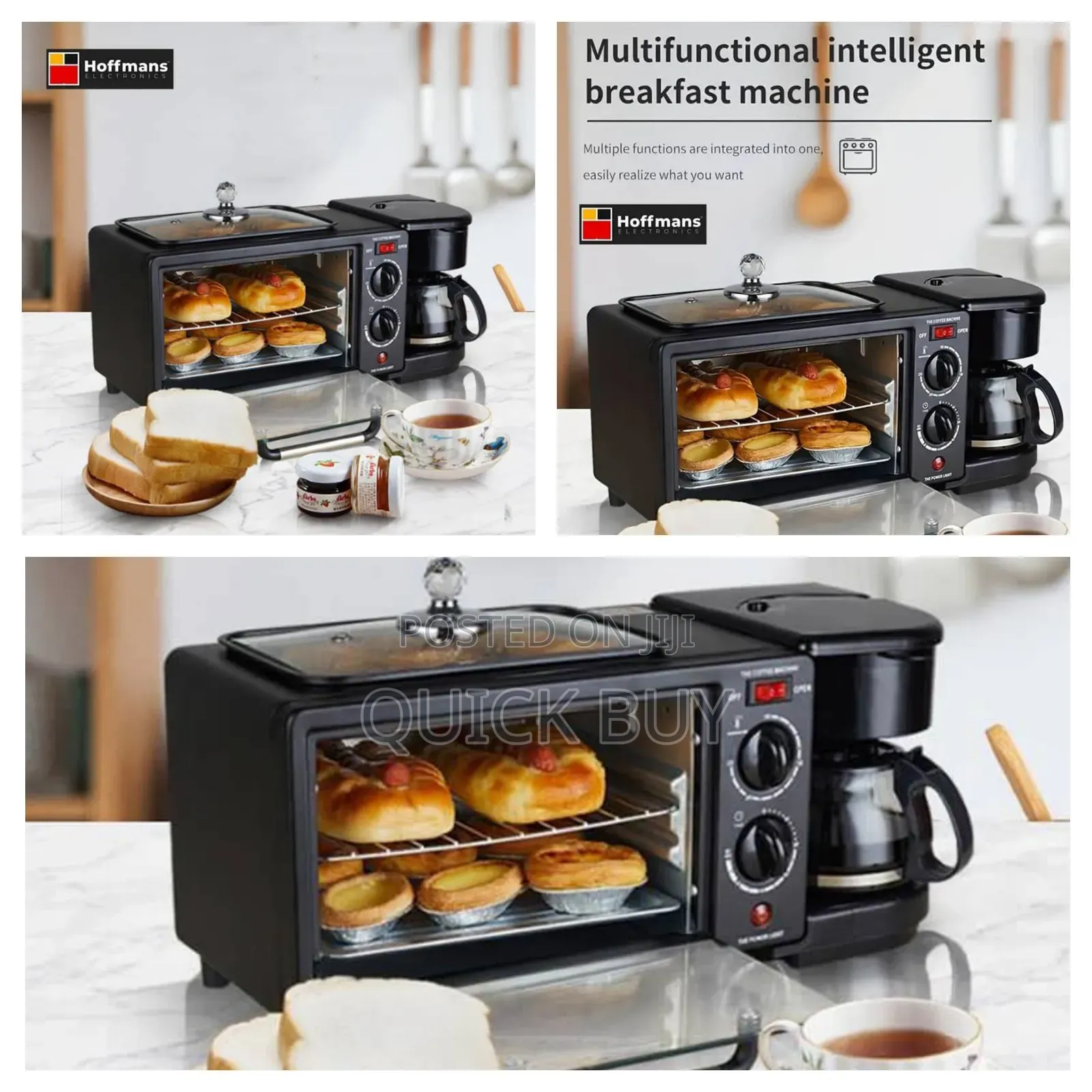 Hoffmans Home Breakfast Machine Maker Coffee , Oven , Grill