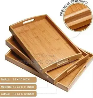 Set Of Wooden Serving Trays