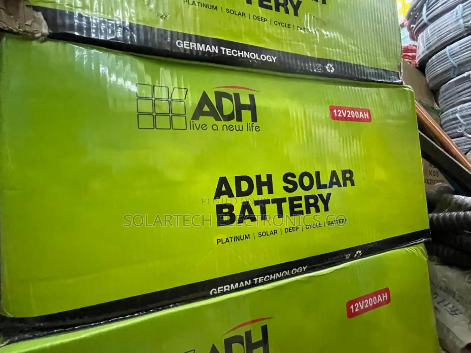 200ah Original Adh German Technology Solar Battery Gumk