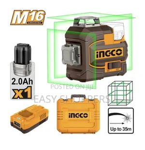 Ingco M16 16v Cordless 3d Self-Leveling Green Laser Level