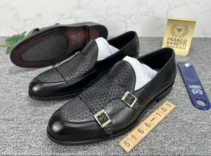 Classic Mat Design Double Buckle Loafers in Stock