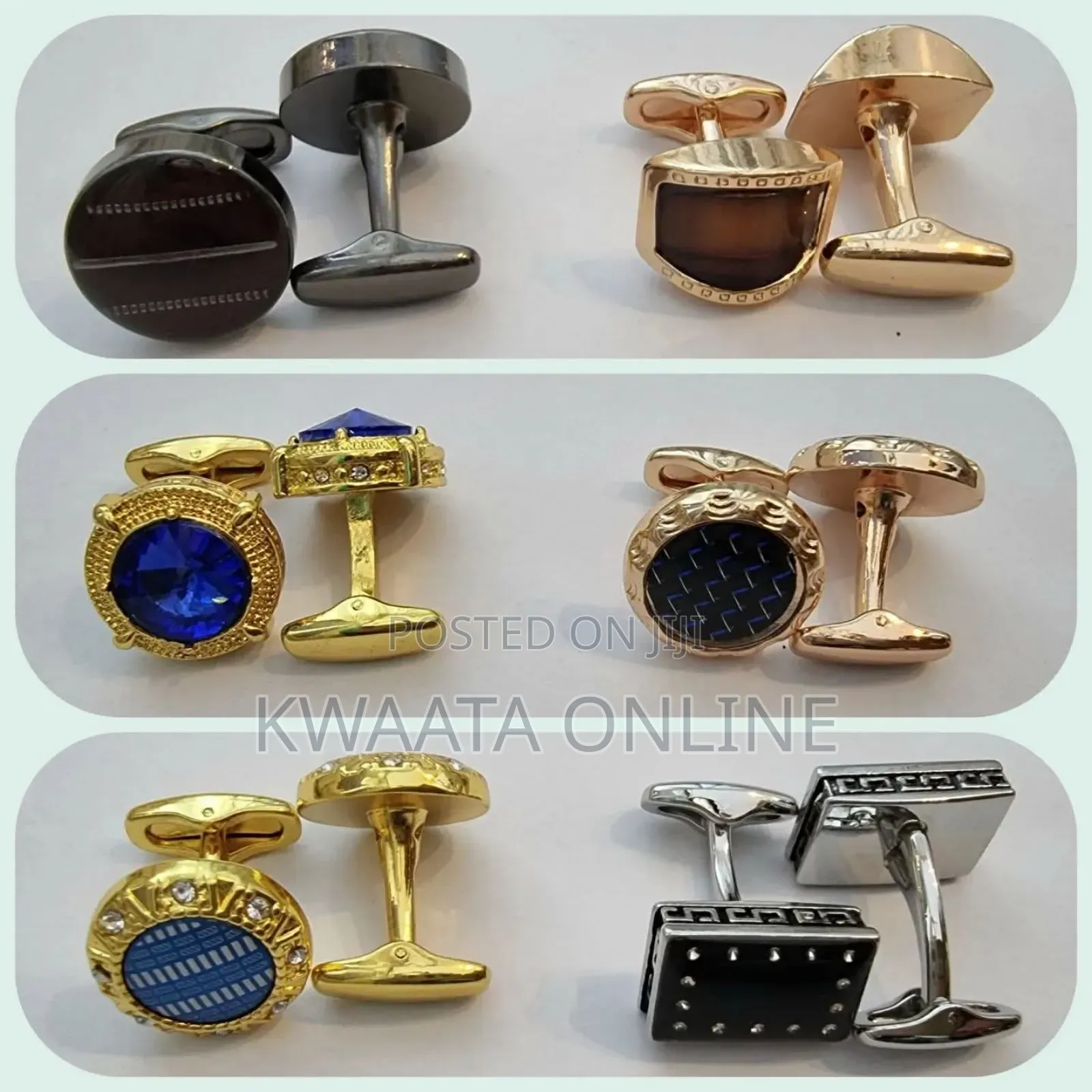 1 Pair Cufflinks Unique Classic Tone Set For Men