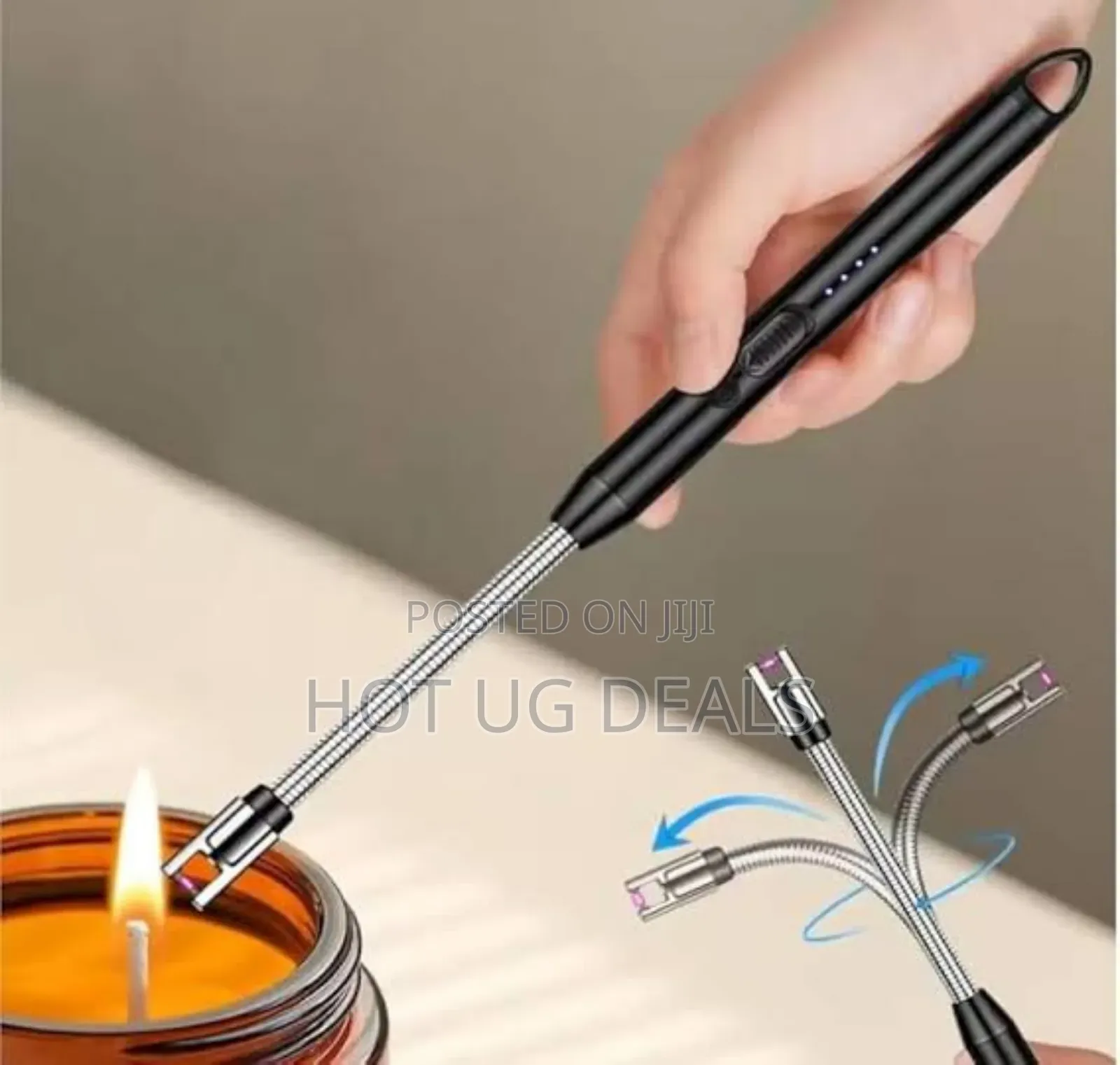 Electric Usb Rechargeable Lighter With Battery Display