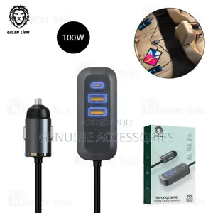 Tripple Qc Pd 100w Car Charger