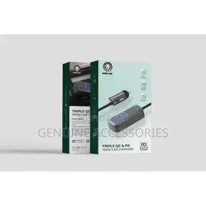 Tripple Qc Pd 100w Car Charger