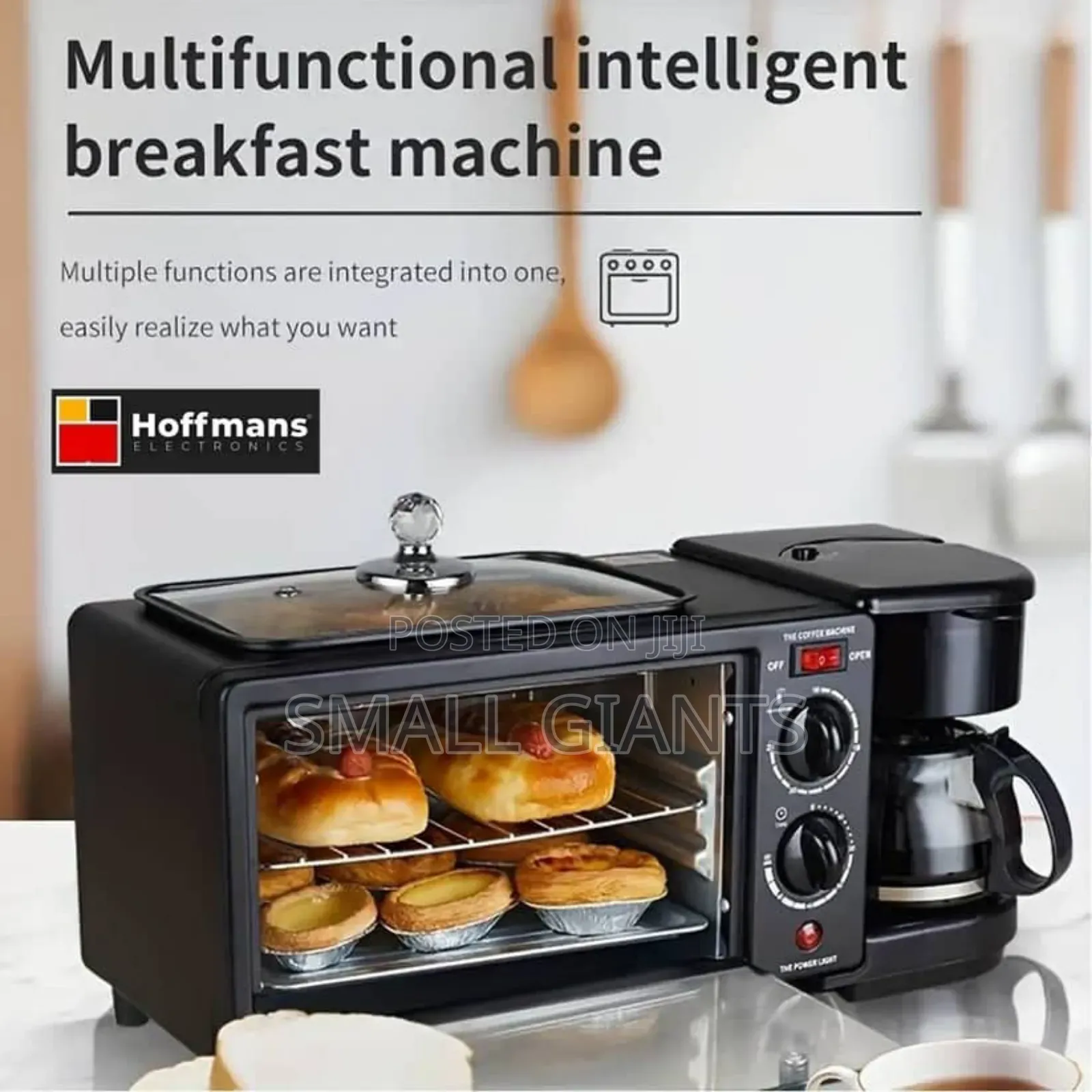 Hoffmans Home Breakfast Machine Maker Coffee ,Oven Grill
