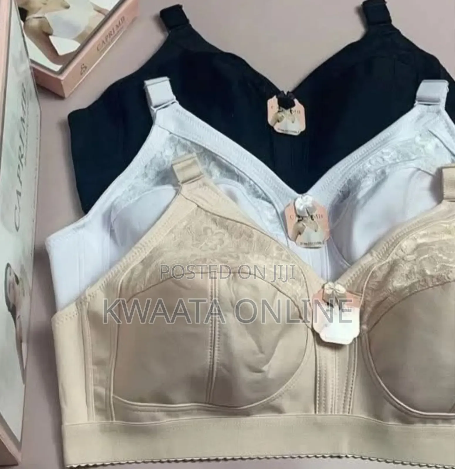 Capri Women Full Coverage No Sponge Wirefree Bra Adjustable Strap