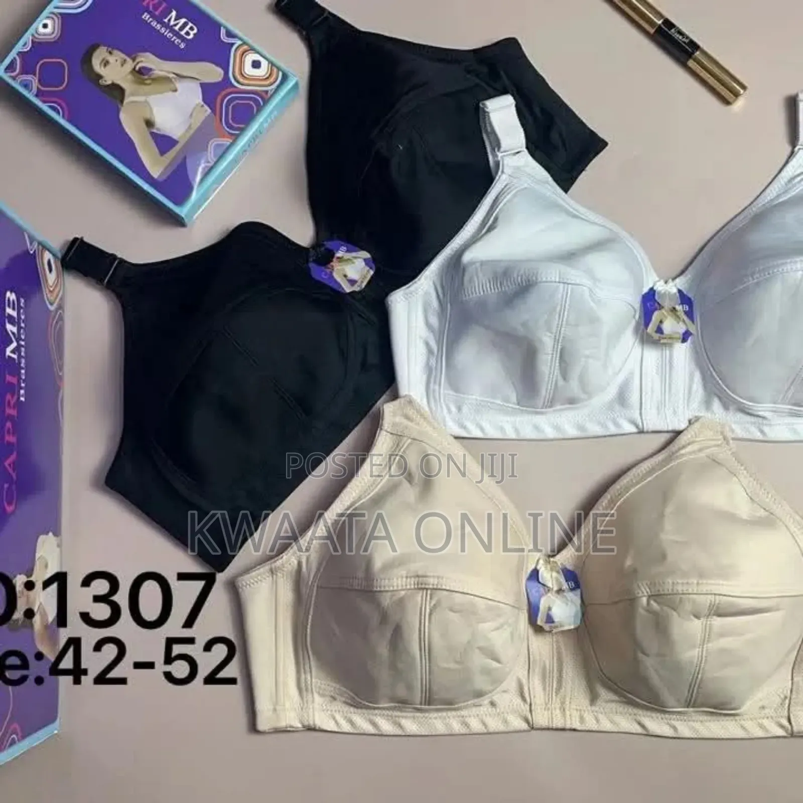 Capri Women Full Coverage No Sponge Wirefree Bra Adjustable Strap