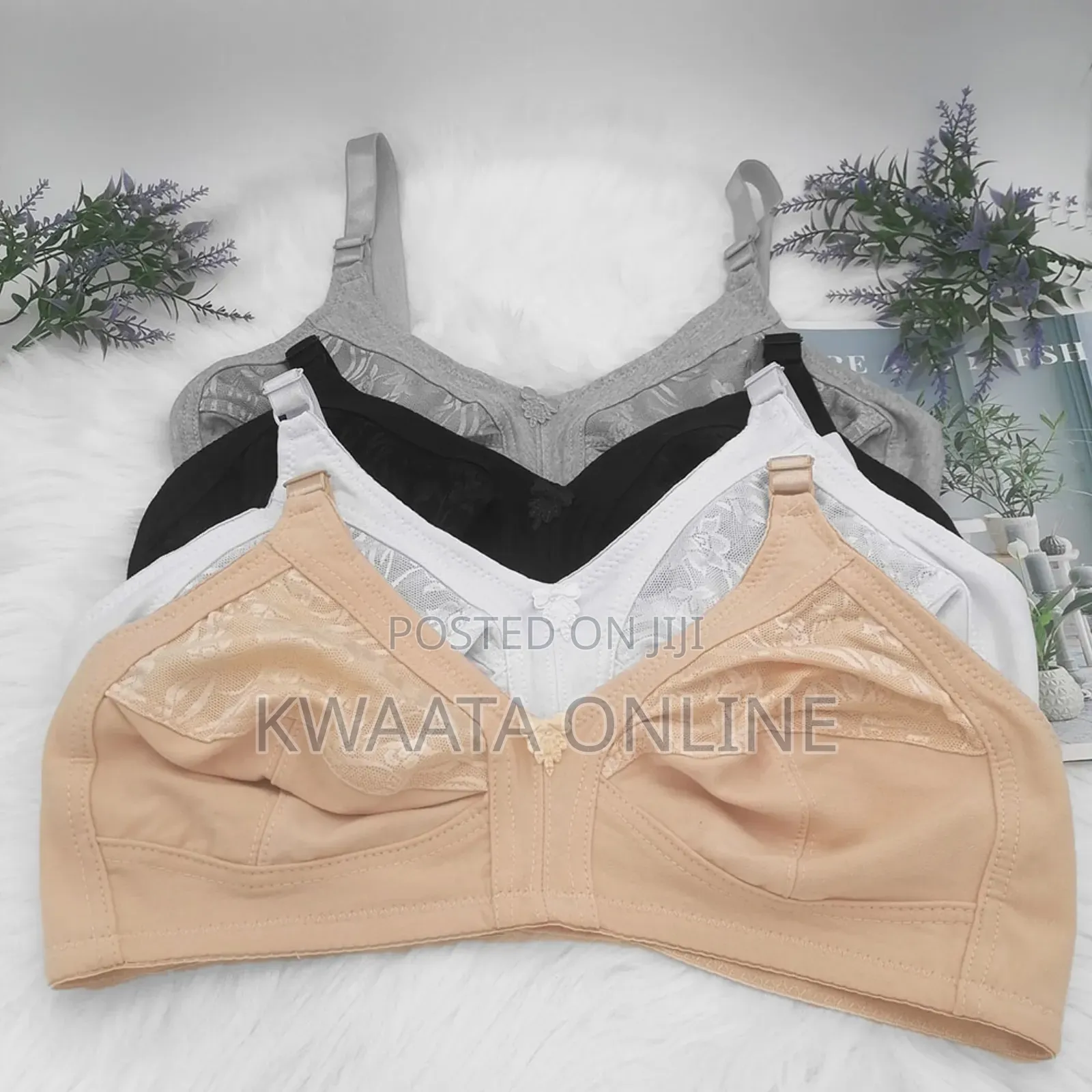 Capri Women Full Coverage No Sponge Wirefree Bra Adjustable Strap