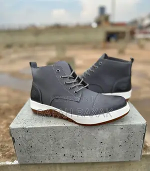 Men’S Classic Grey Timberland Smart Casual Leather Boots