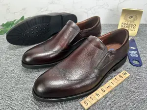 Dark Tan Franco Banetti Slip-on Formal/Gentle Oxford Shoes