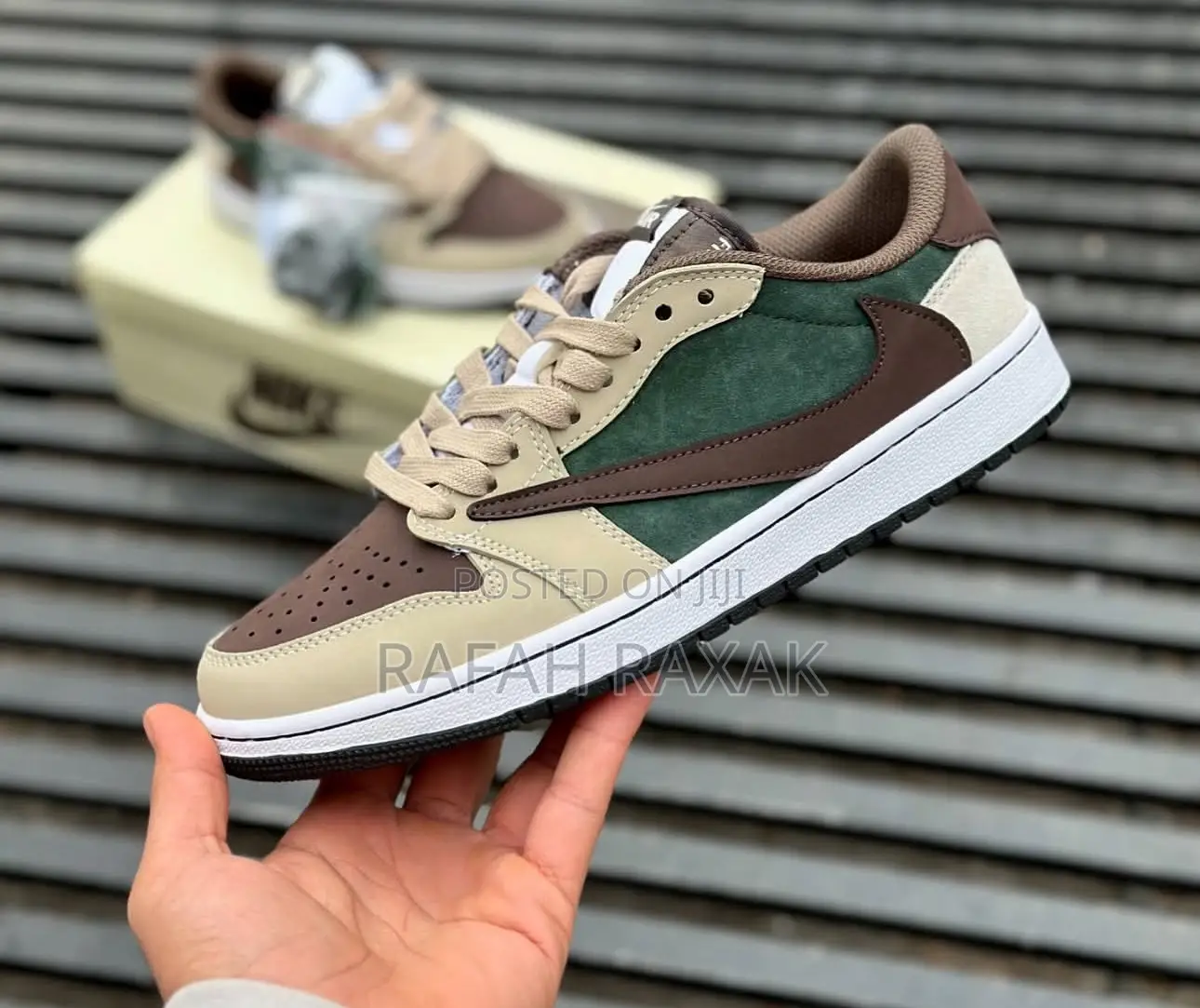 Original Air Jordan 1 Low X Travis Scott “Sail And Ridgerock