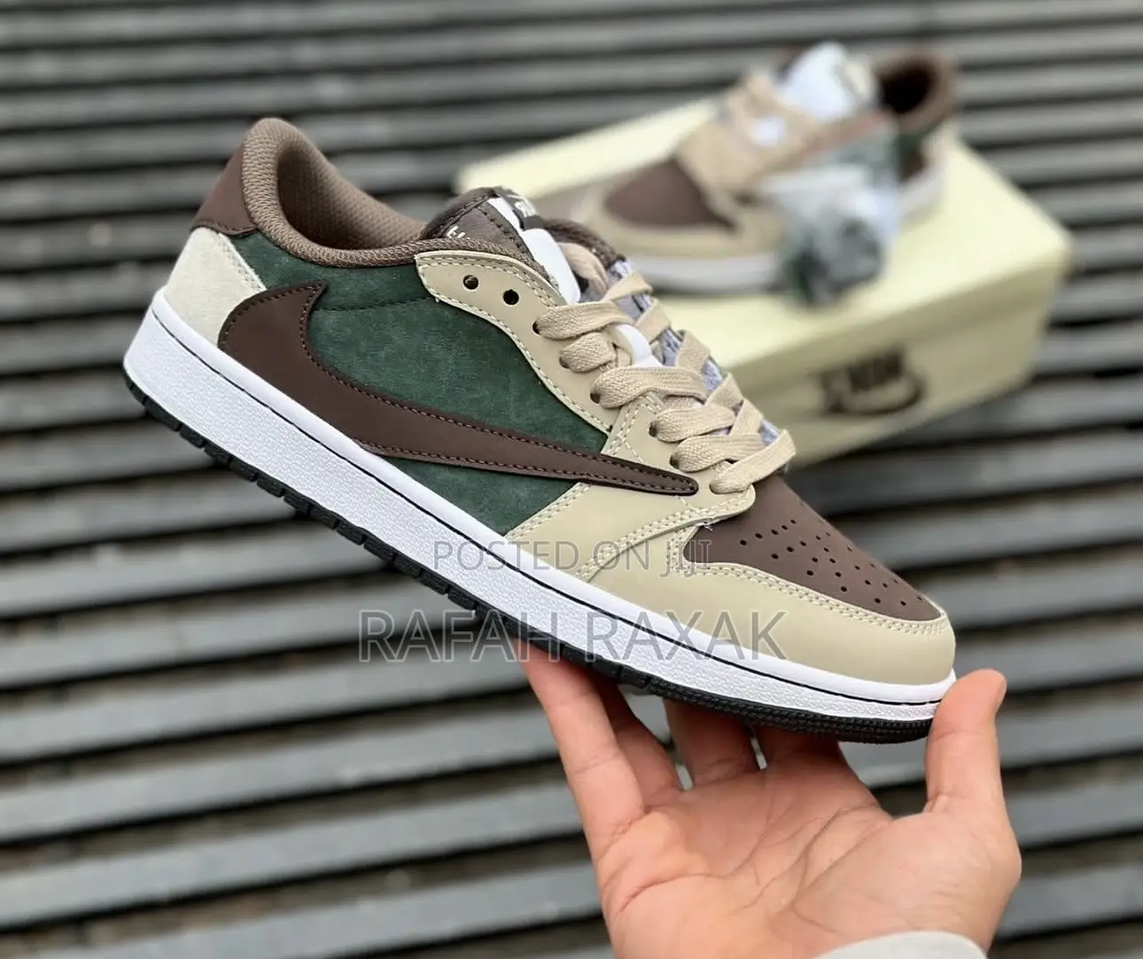 Original Air Jordan 1 Low X Travis Scott “Sail And Ridgerock