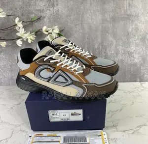 Original Brown/Beige/Orange Dior B30 Sneakers