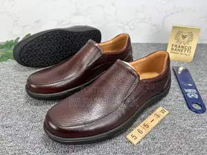 Original Men’S Dark Tan Franco Banetti Leather Casual Shoes