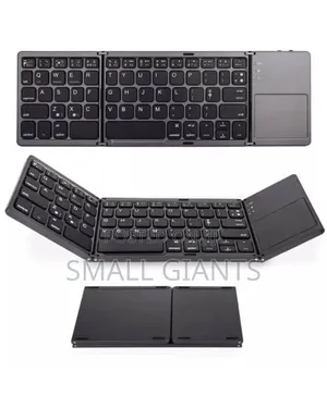 Tri- Folding Wireless Bluetooth Keyboard With Touchpad