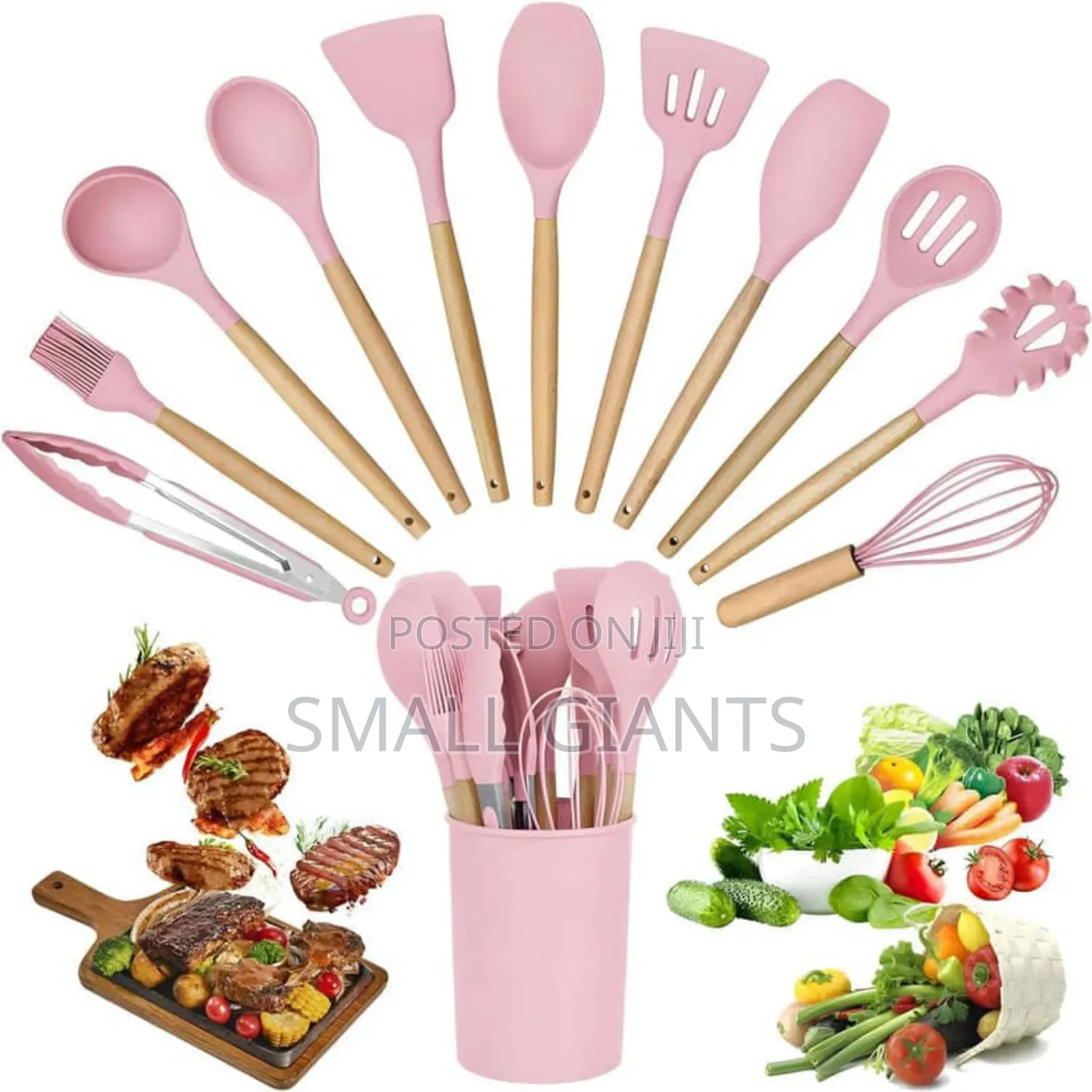 12pcs Kitchen Utensil Set Silicone Cooking Utensils Kit