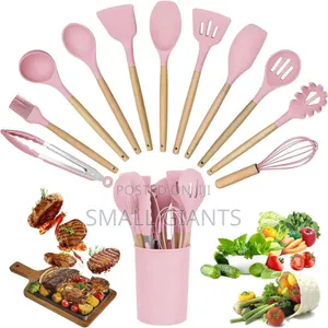 12pcs Kitchen Utensil Set Silicone Cooking Utensils Kit