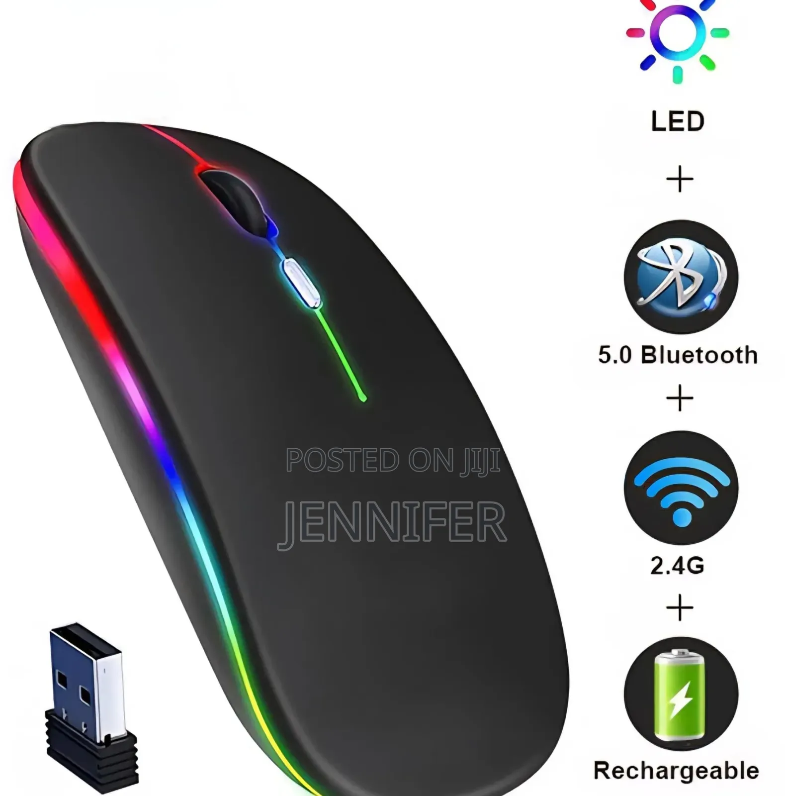 Bluetooth Wireless Slim Silent Click Mouse