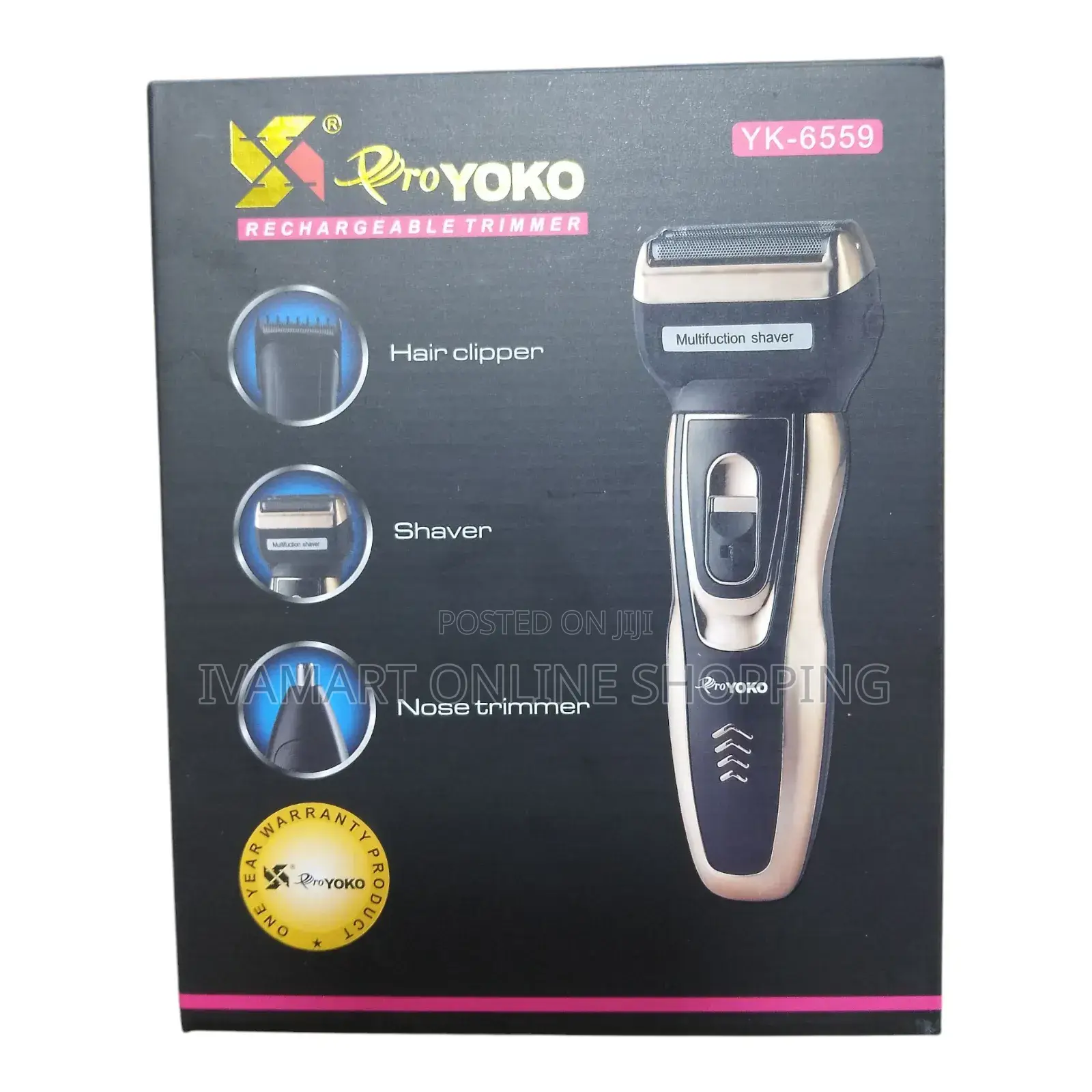 3 in 1 Pro Yoko Rechargeable Trimmer