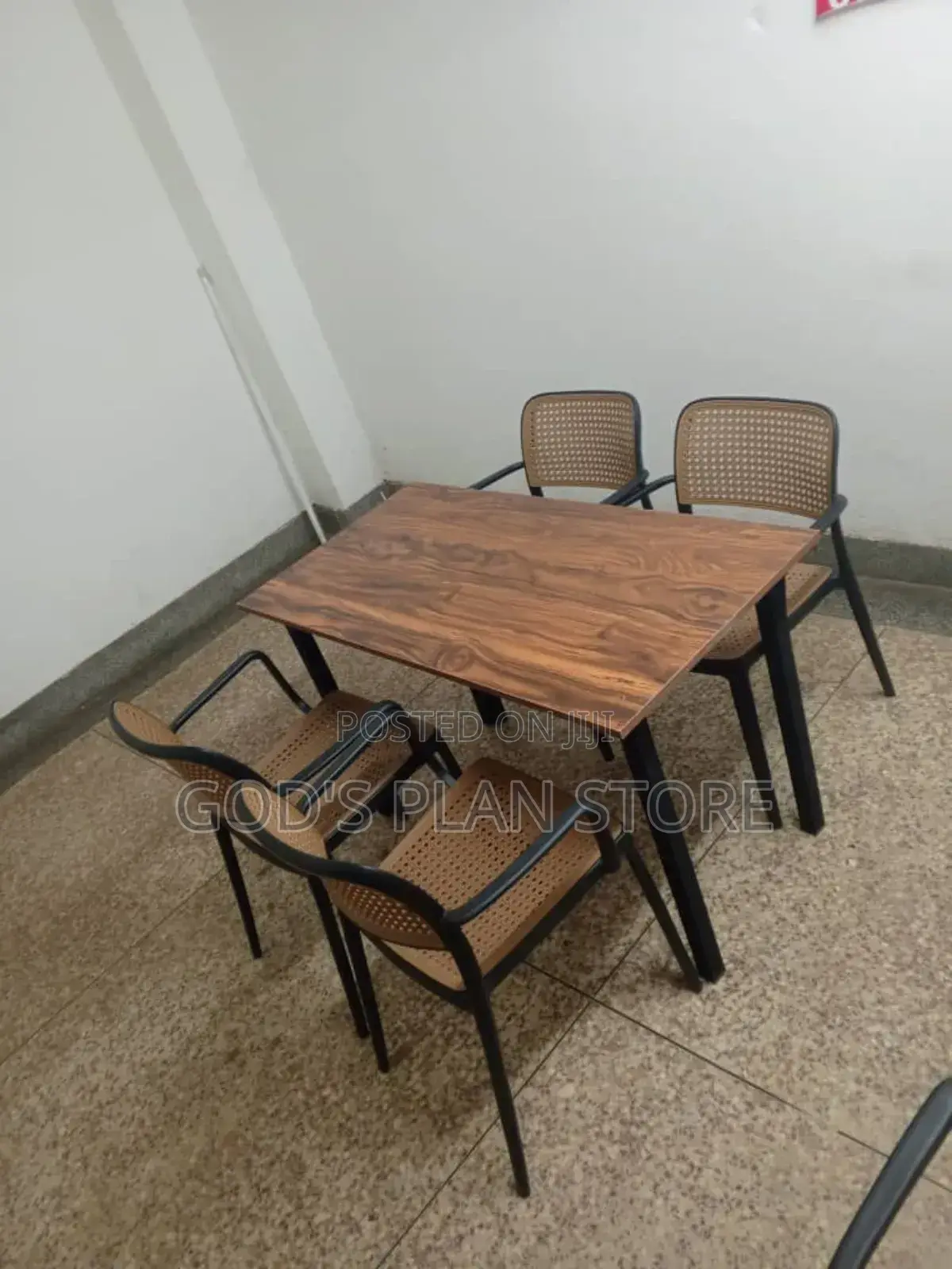 Stackable Dining Plastic Chairs and Table