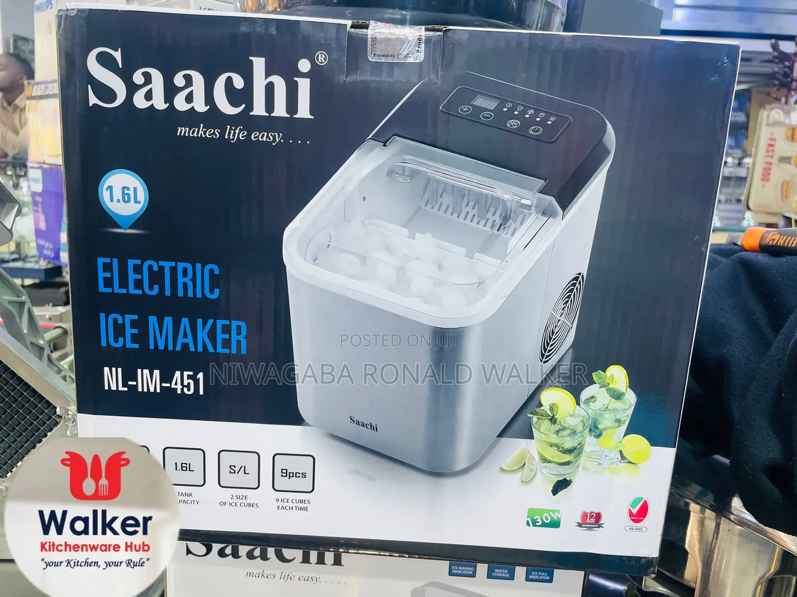 Saachi 1.6l Electric Ice Cube Maker Machine
