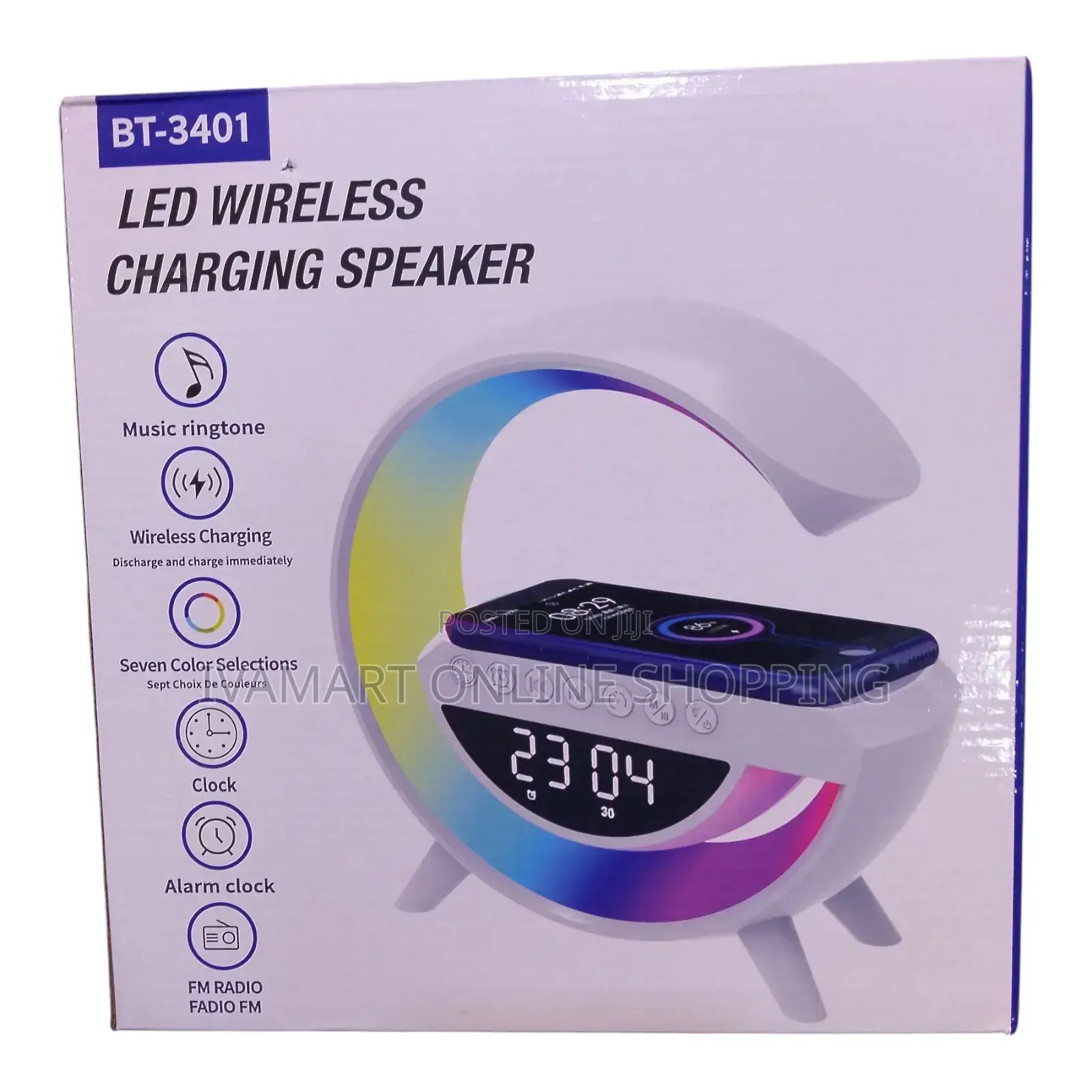 Portable Bluetooth Led Wireless Charging Speaker