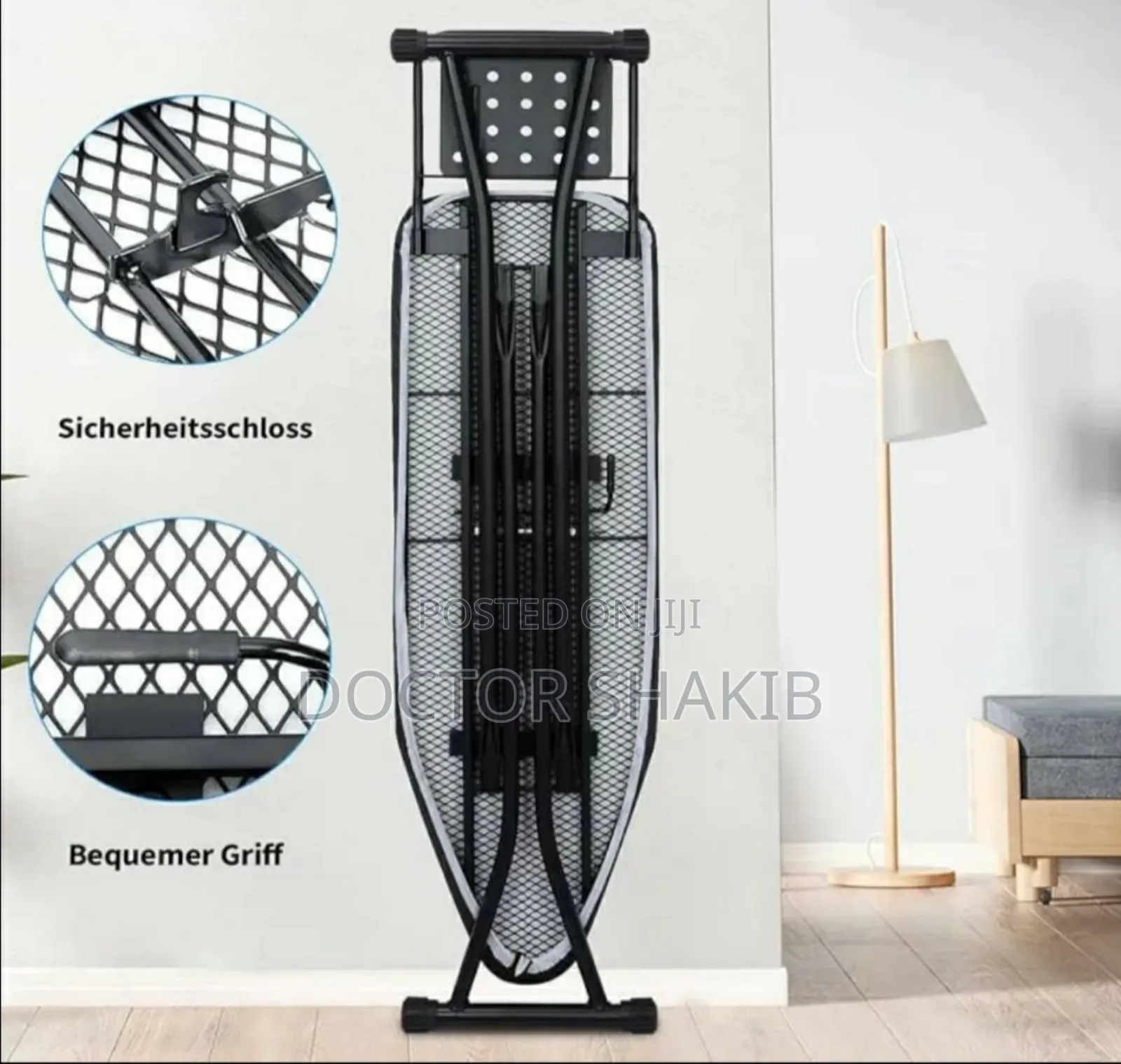 Strong Metal Mesh Adjustable Height Ironing Board