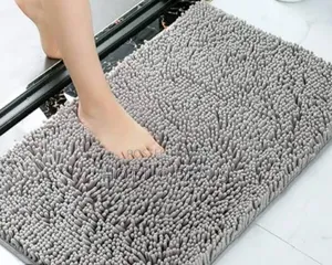 Big Size Non Slip Bathroom/Bedside Chenille Rug