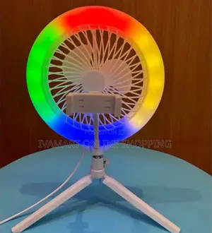 Rgb Led Electric Fan Direct Broadcast Lamp