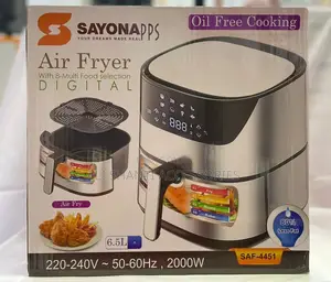 6.5l Sayona Electric Air Fryer, Oil Free Air Fryer Sayona