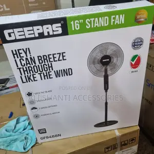 Stand Fan 16-Inch Geepas, Geepas 5 Blades Stand Fan