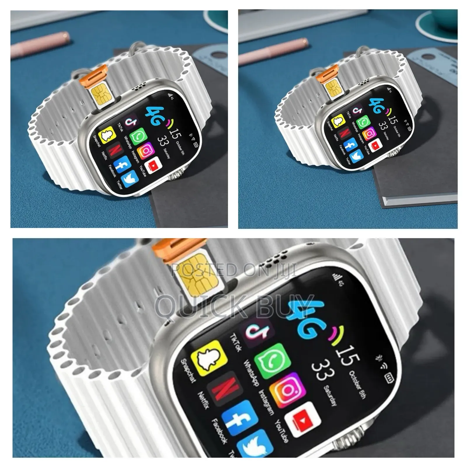 Simcard 4g Smartwatch 2.0 Inch Screen Hd Wifi With GPS