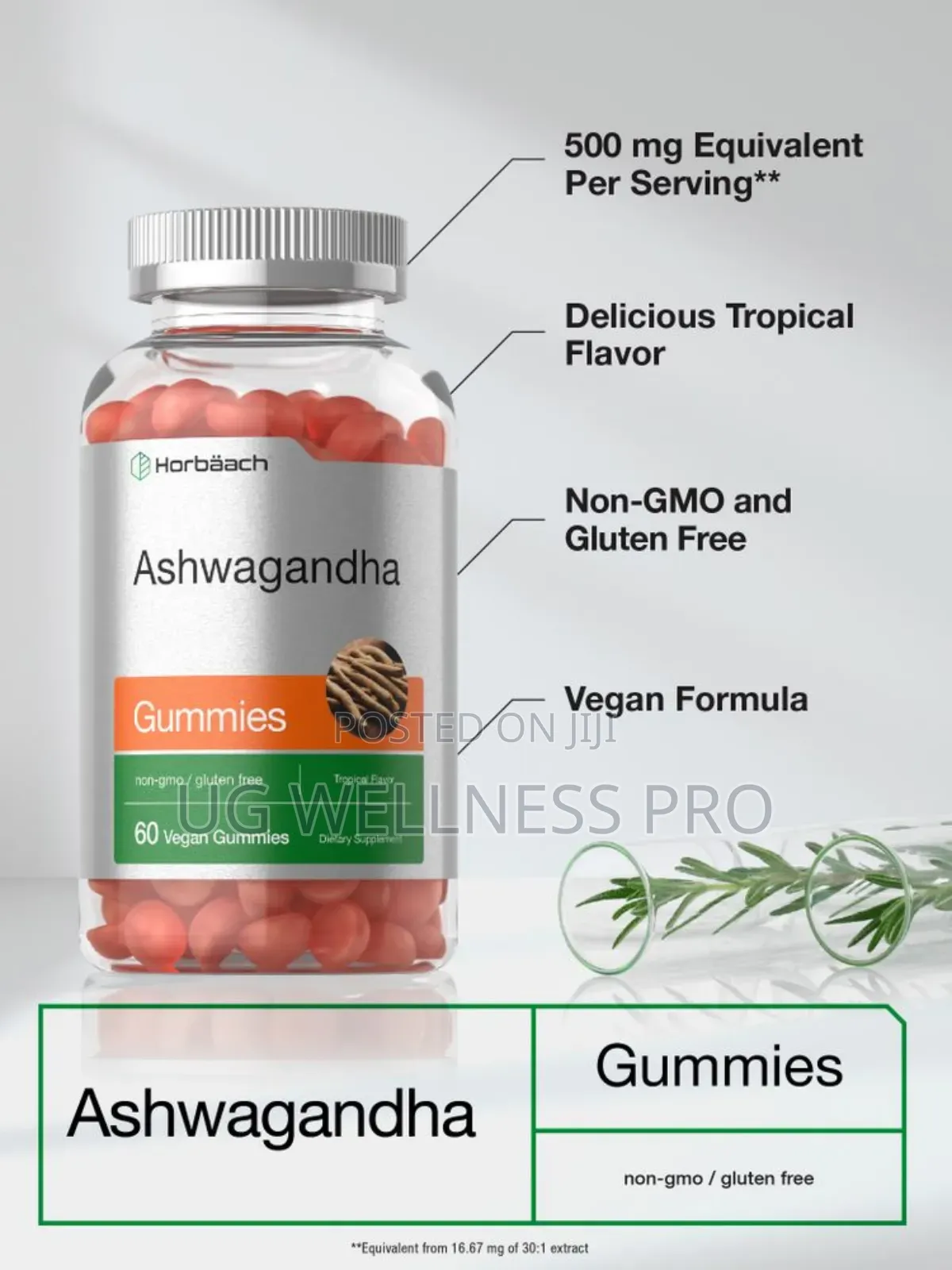 Horbaach Ashwagandha 60 Gummies