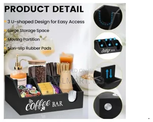Coffee Bar Organizer-Black