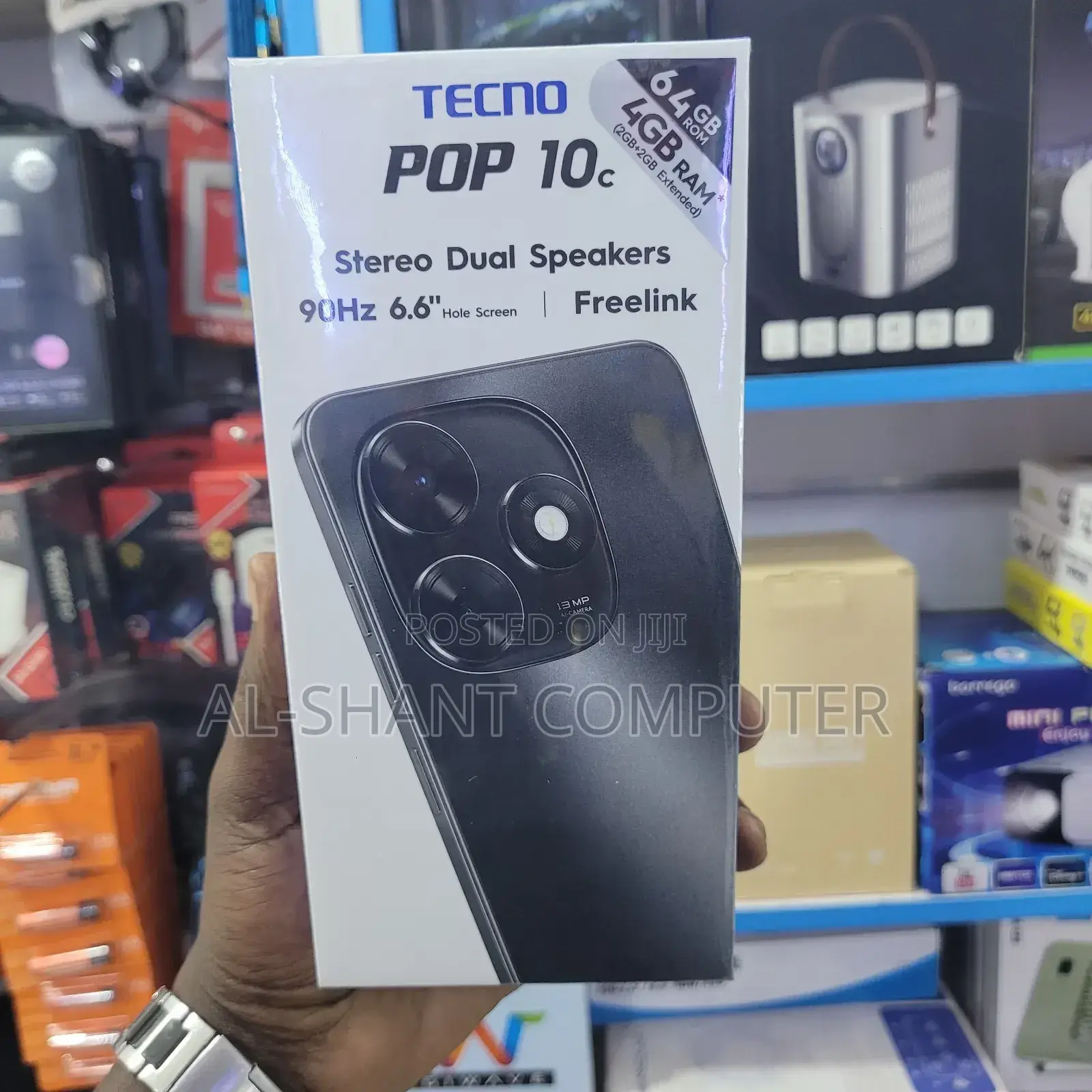 New Tecno Pop 10C 64 GB Black