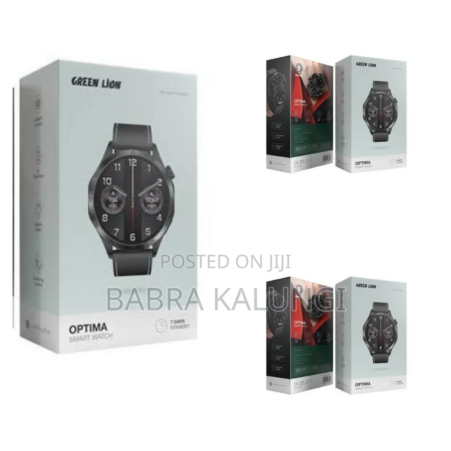 Green Lion Optima Smart Watch Black