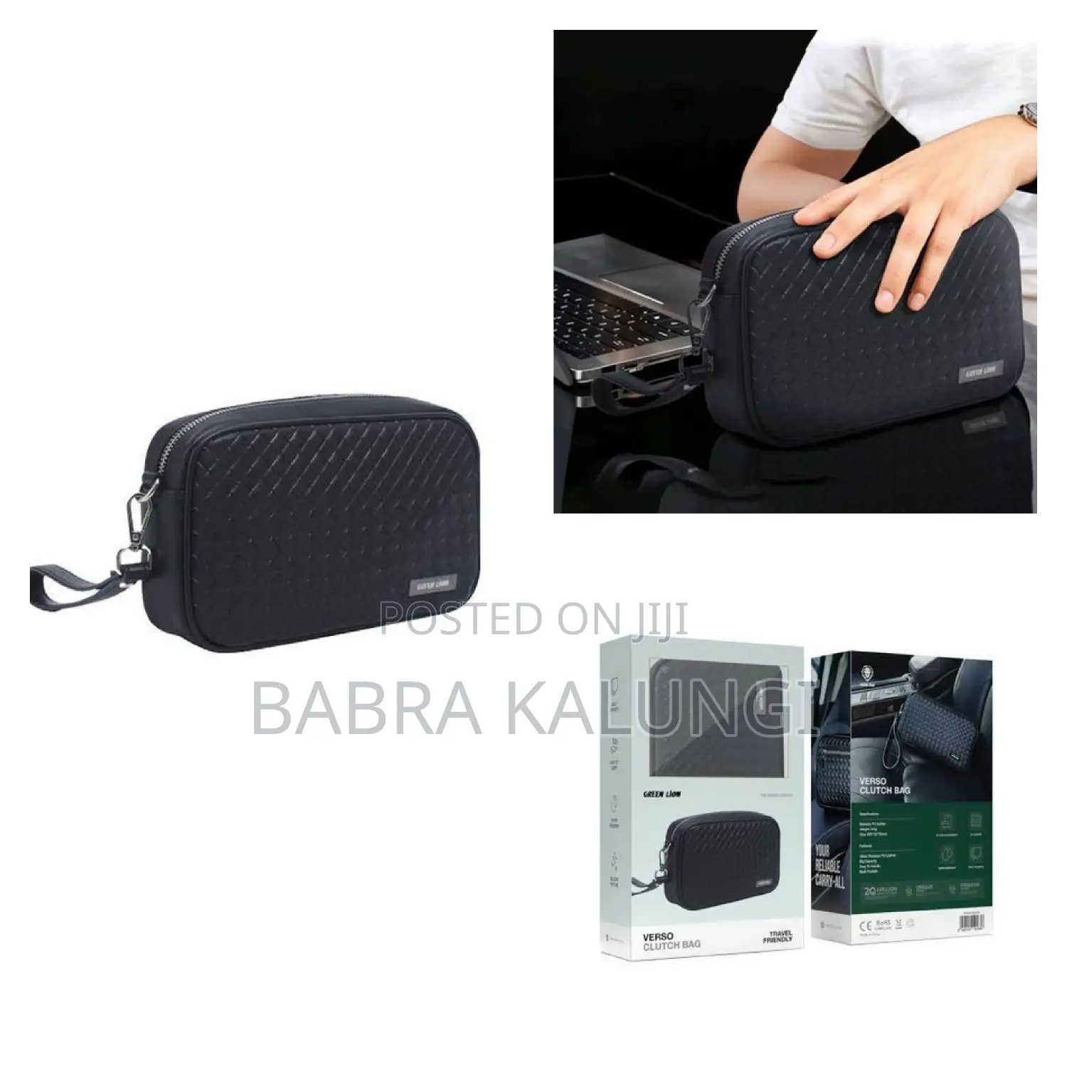 Fingerprint Lock Leather Handbag