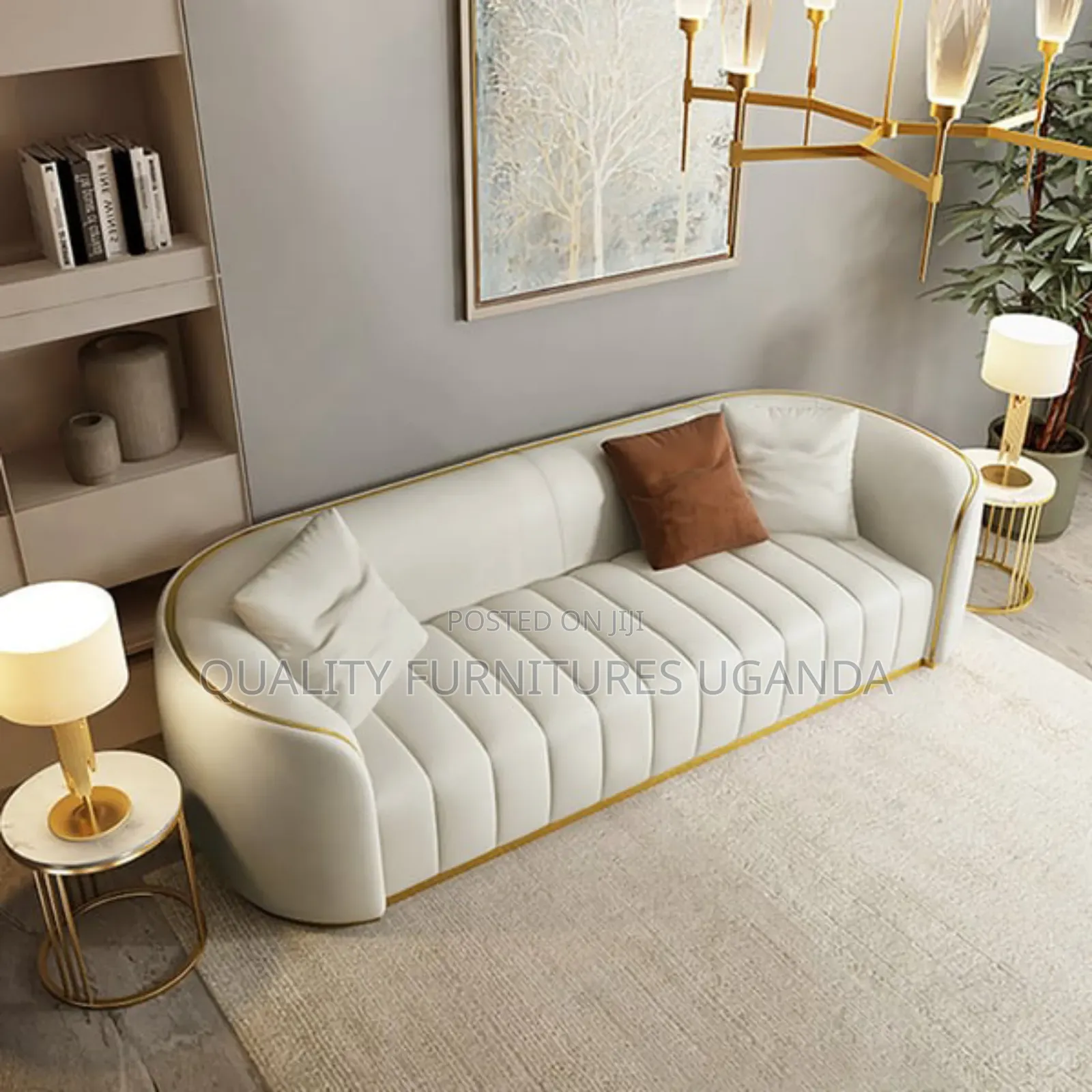 Cream 3 Seater