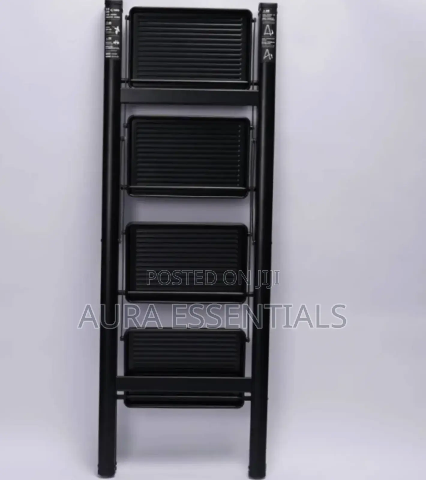 Foldable Ladder 4-Steps Black