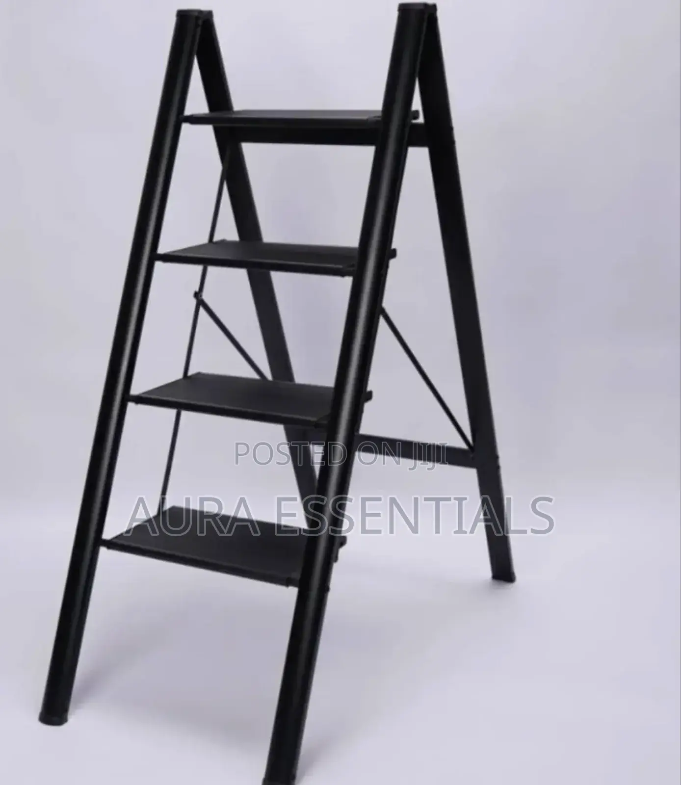 Foldable Ladder 4-Steps Black