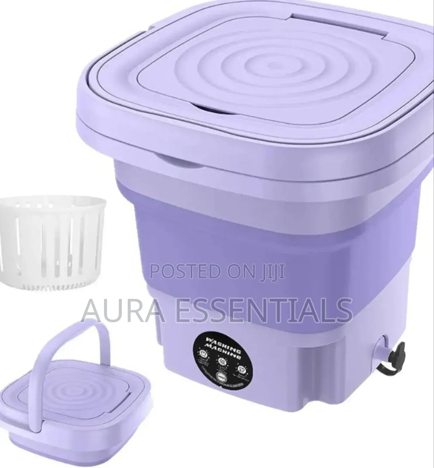 8l Foldable Mini Washer Machine and Drain Basket