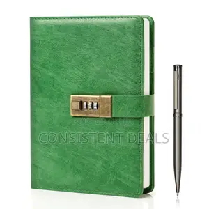 Leather Covered Notebook With Lock