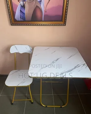 Foldable Reading/Laptop Table & Chair For Home And Office